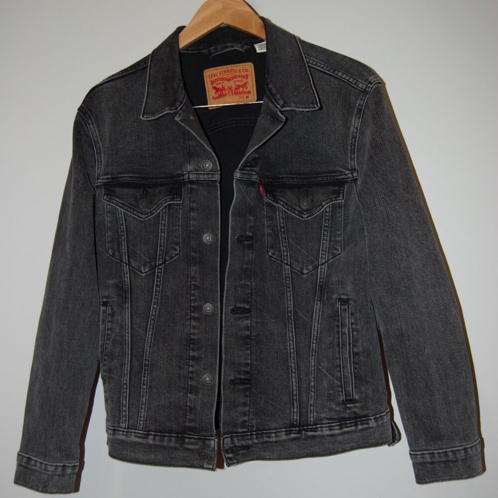 Levi's Men's M Grey Denim Jean Jacket